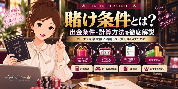 オンラインカジノの賭け条件と出金条件