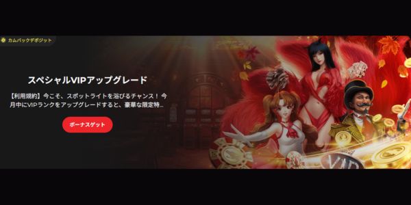 ライブカジノハウス スペシャルVIPアップグレード