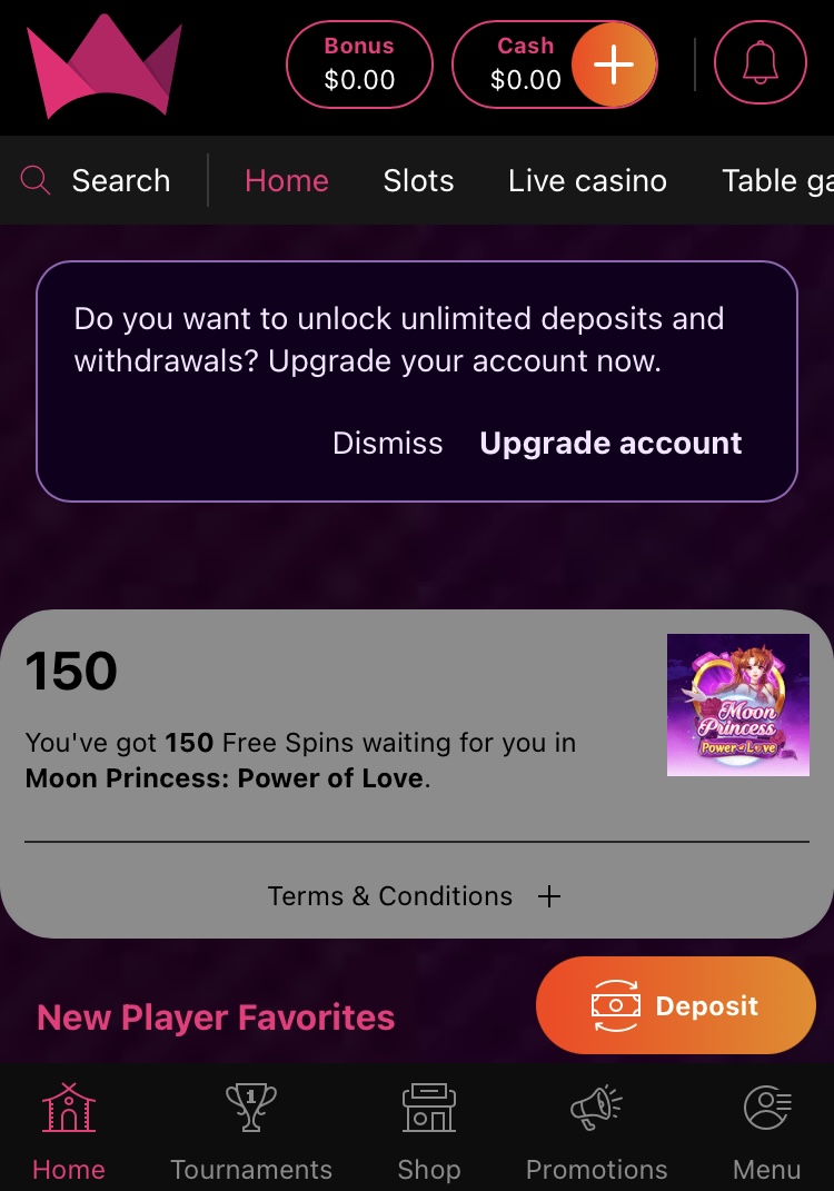 InterCasino free spins150