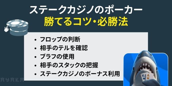 ステークカジノのポーカー　必勝法