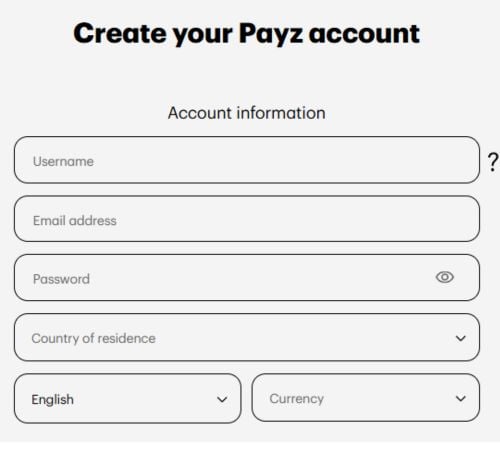 payzアカウント情報
